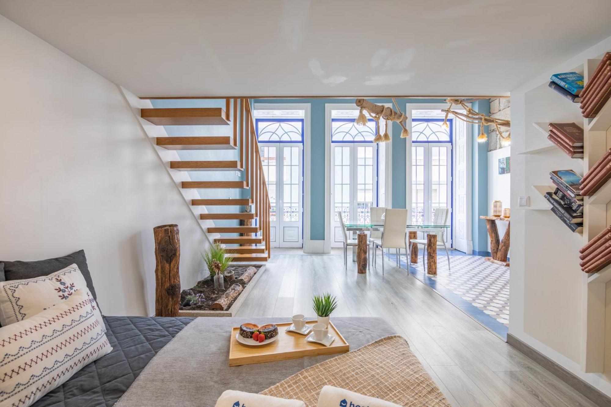 Deluxe Spacious Flats W Mezzanine By Host Wise Apartment Porto Luaran gambar